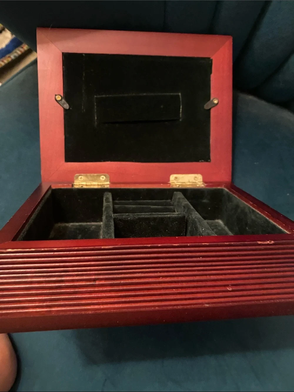 Jewelry box with photo frame